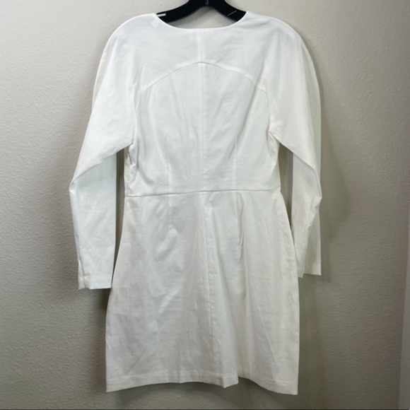NWT A.L.C Aila Long Sleeve Linen Blend Minidress - Picture 8 of 11